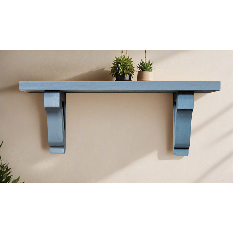 Tablettes de 1 po / corbeaux l, H 8 po x l 45 po x P 6 po
