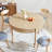47.24'' Farmhouse Round Dining Table With Drawer-1613905035