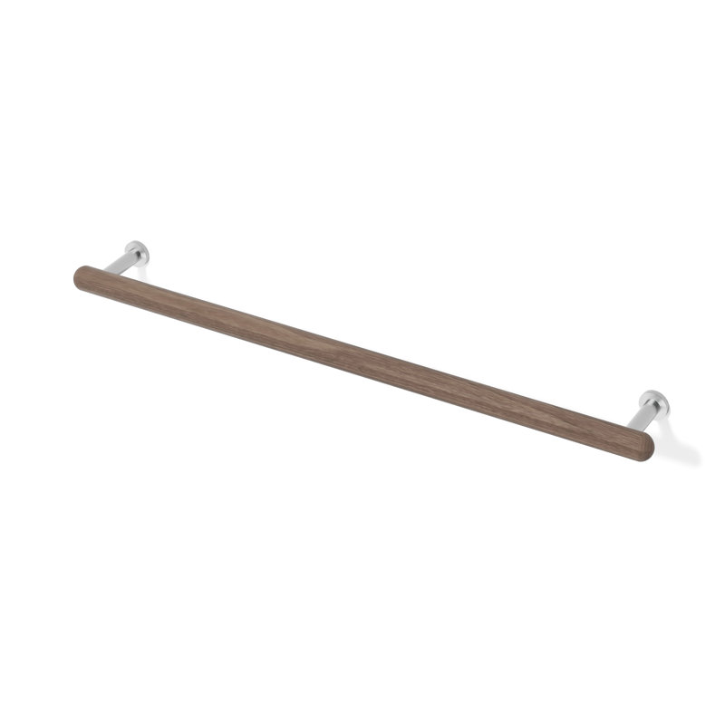 Iklakh 68cm Wood 1 Wall Towel Bar, Walnut