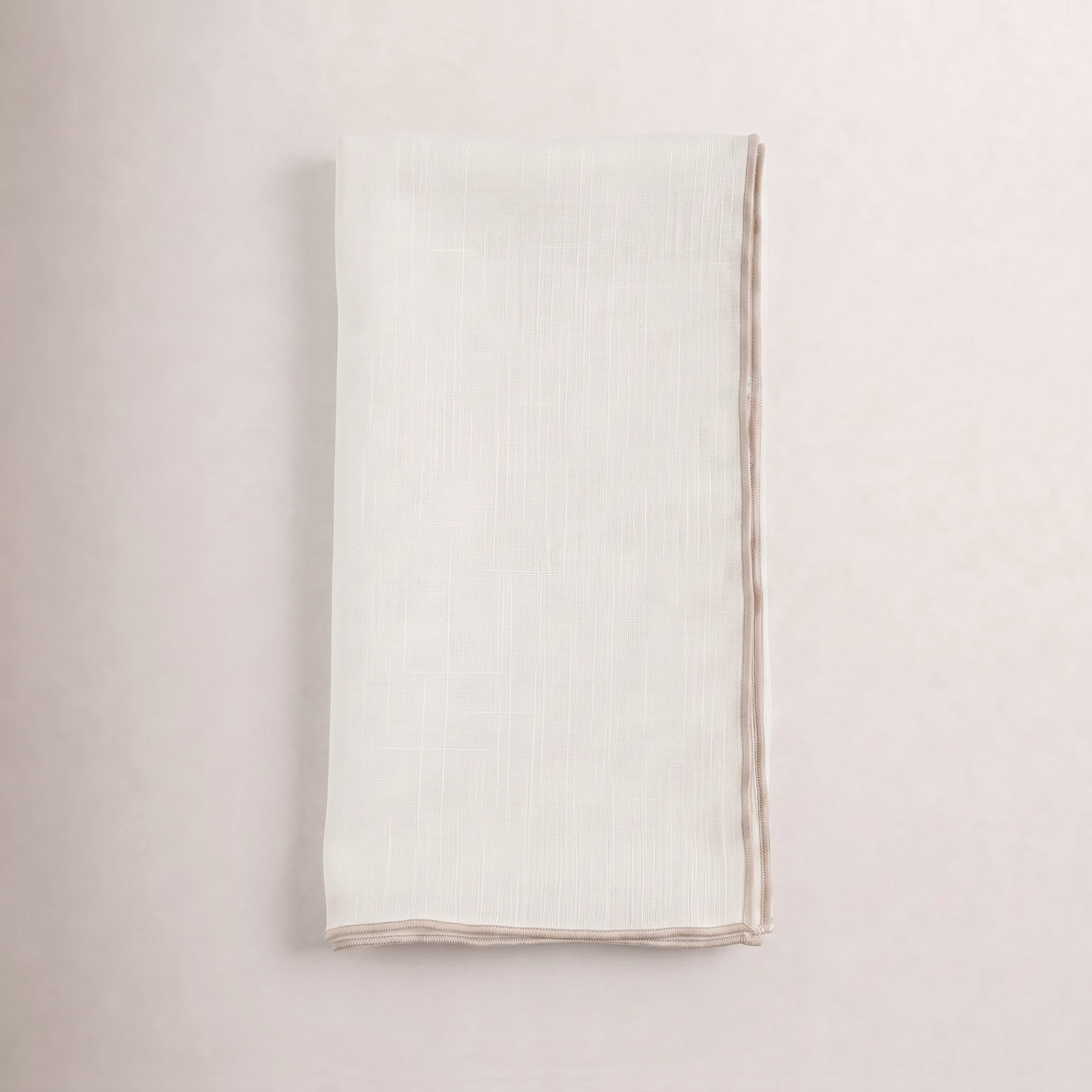 Dartmouth Reversible Linen Napkin, Ivory