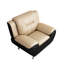 Fauteuil de 47,3 po de large en similicuir avec pieds en métal