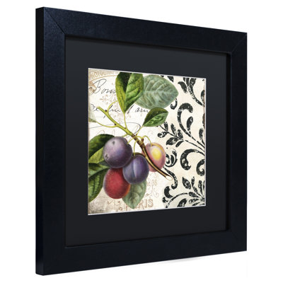 'Les Fruits Jardin III' Framed Graphic Art