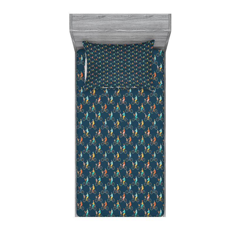 Microfiber Sheet Set, Twin Sheet Set with Fitted Sheet