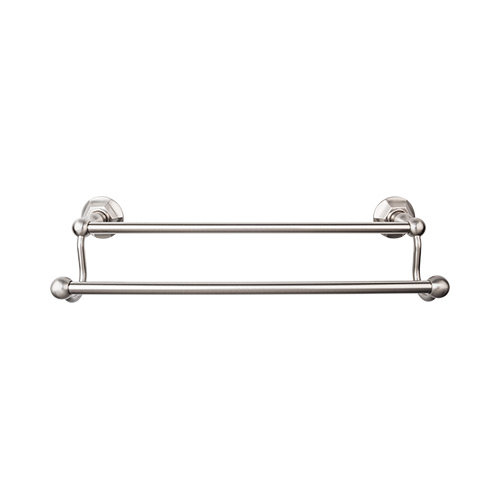 Edwardian Bath Double 26 1/2" Wall Mounted  Towel Bar, Brushed Satin Nickel