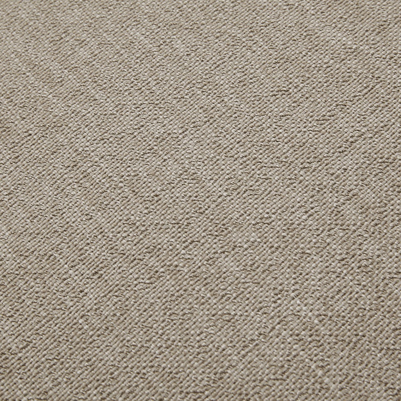 Chaise avec accoudoirs luxueux, mousse haute et bois élégant avec rembourrage et structure texturée, Taupe
