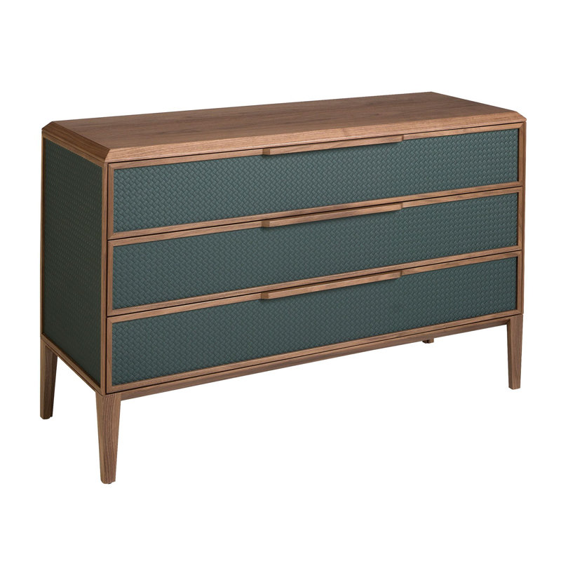 Dark green pvc chest of drawers
