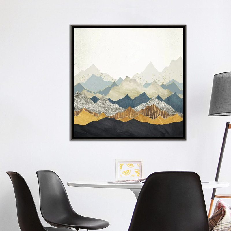 «Distant Peaks» par Spaceécur Designs - impression, Toile tendue, H 37 po x l 37 po x P 1,5 po