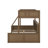 Twin XL Over Queen Bunk Bed With Cabinets And USB-294972378