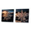«Sunrise Snowflake Tranquility I - Winter Landscape», ensemble de 2 impressions sur toile-1927619160-1927619164