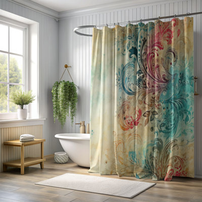 Rideau de douche Historic Swirls - Premium