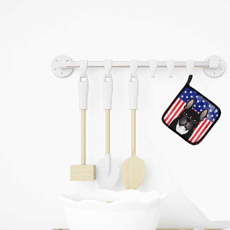 Cuisinier poignée bouledogue et français caroline American Flag