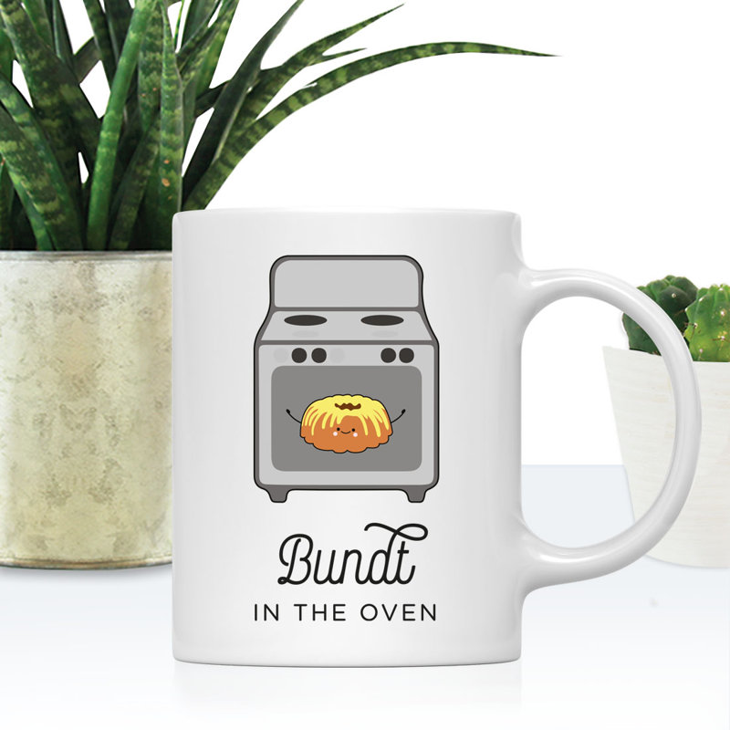 Tasse à café Funny Food pun, Gâteau rond
