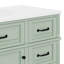 Meuble-lavabo de 36 po avec comptoir en céramique, tiroirs rabattables, tablette réglable et poignées en alliage de zinc, armoire de rangement autoportante-1340364675