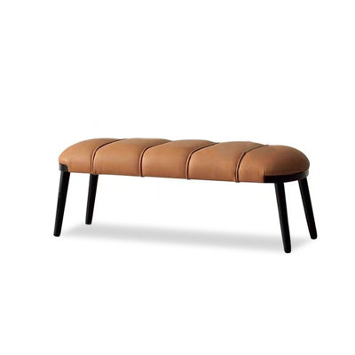 31.5-inch Mid-Century Modern Style Soft-Padded Home Long Bench