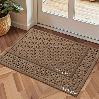 Indoor Doormat, Low Pile Indoor Doormat, Non Slip Entry Rugs for Inside, Dirt Trapper Welcome Mat, 24" x 35"
