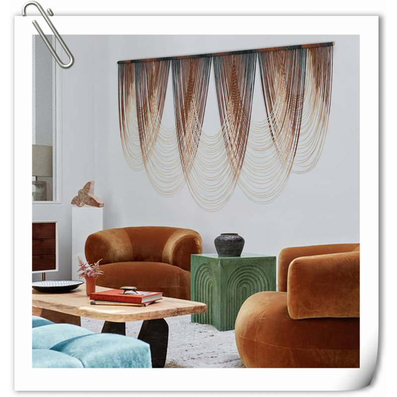 Wall Decor on Fabric, Brown