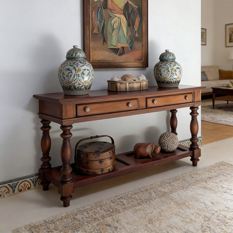 Console élégante en bois