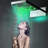 BathSelect ROMO 22" Contemporary RGB Multi-Color Water Powered LED Shower Head in Chrome Finish