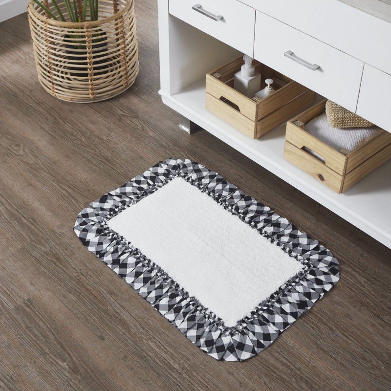 Tapis de bain Annie, L 20 po x L 30 po, Noir champêtre
