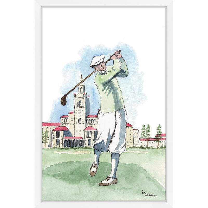 « St. Andrews » par Glenda Roberson-reproduction d’art encadrée sur papier, H 45 po x l 30 po x P 1,5 po