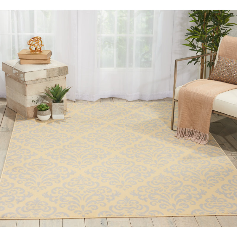 Florissant Floral Indoor Rug, Rectangle 5'3" x 7'3"