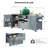 66.5" Outdoor Kitchen Island , Solid Wood Outdoor Grill Cart, Compatible with Large Big Green Egg, Kamado Joe.-119401733