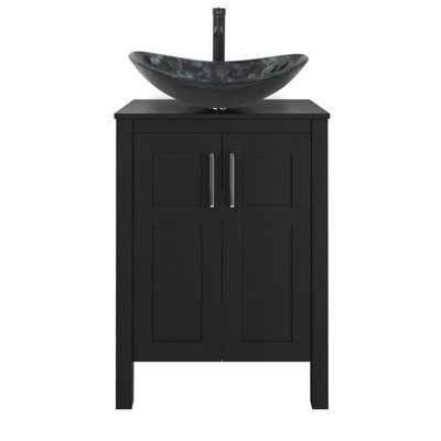 Meuble-lavabo autoportant avec lavabo