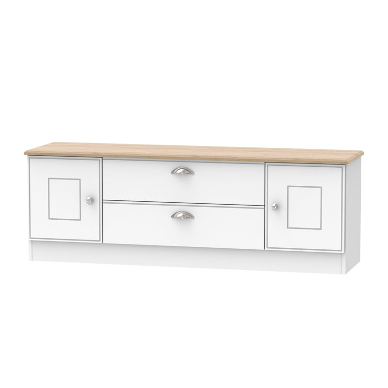 Abbagayle Unfinished TV Stand for TVs up to 65", White