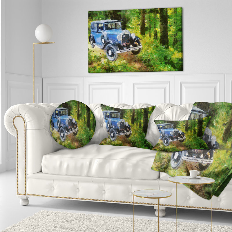 Coussin Blue, Rectangulaire, 12 po x 20 po