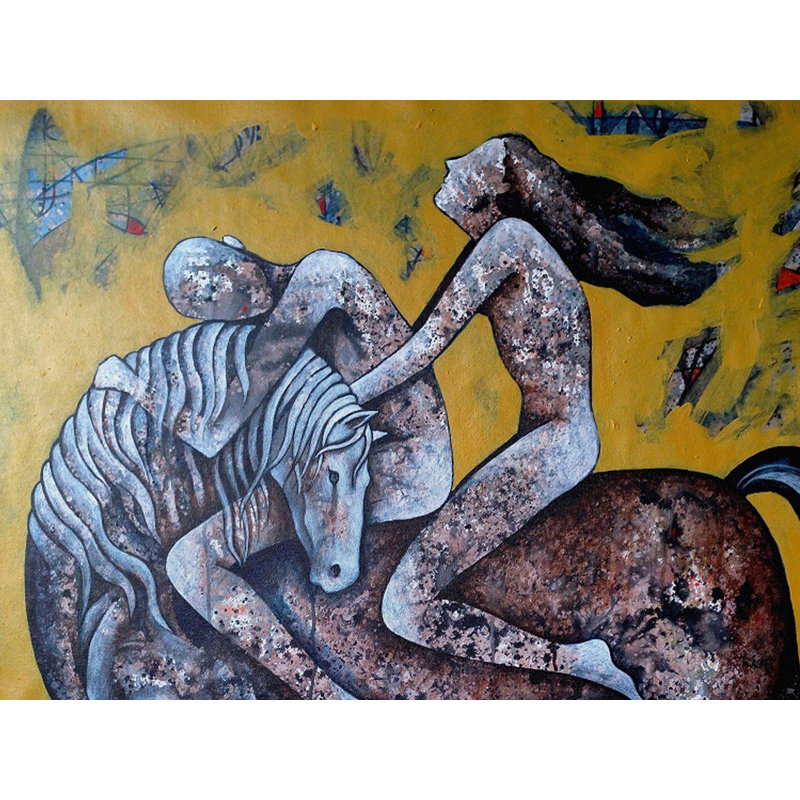 Cheval sauvage | Acrylique sur toile | Par Ranjith Raghupathy