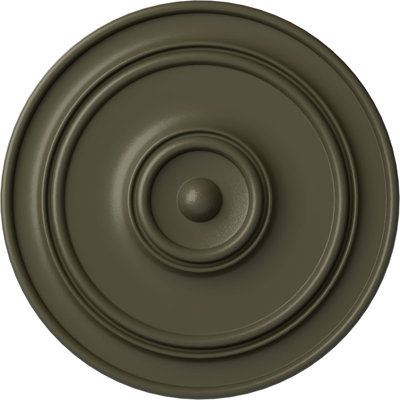 Endurathane Large Classic Ceiling Medallion, 54"OD x 4 7/8"P (Fits Canopies up to 13 1/2"), Hand-Painted Witch Hazel Finish