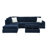 Ilish Upholstered L-Shaped Sectional Reversible-976916905