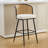 Cane Back Upholstered Stool-1323822626-1323822628-1341117673