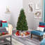 Lighted Artificial Spruce Christmas Tree-1080281908