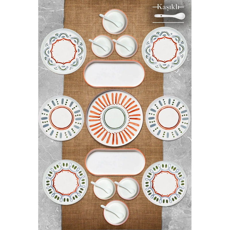 Ensemble de petit déjeuner (21 pièces)