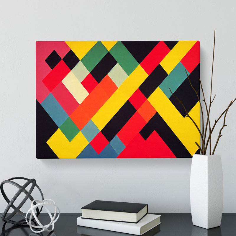 Extravagant Modern Abstract Art - Wrapped Canvas Print, 35cm H x 50cm W x 3cm D