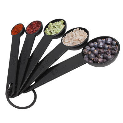 NutriChef 5 -Piece Plastic Measuring Spoon