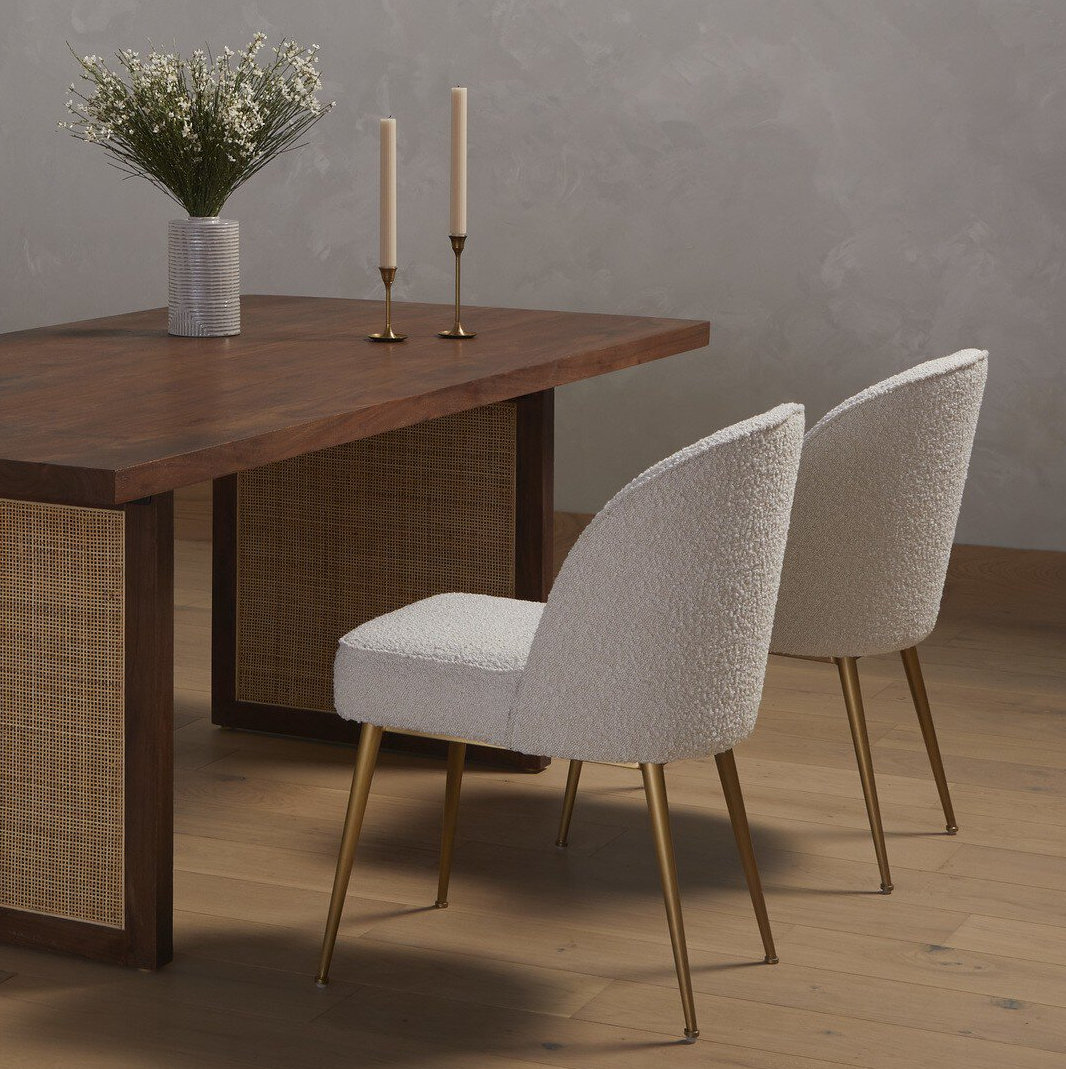 Ermine 19.75'' H Boucle Upholstered Side Chair