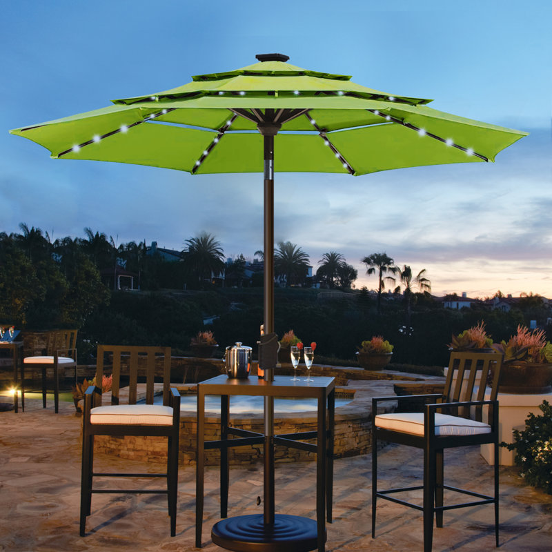 Parasol lumineux 9 pi Keensburg, Sauge