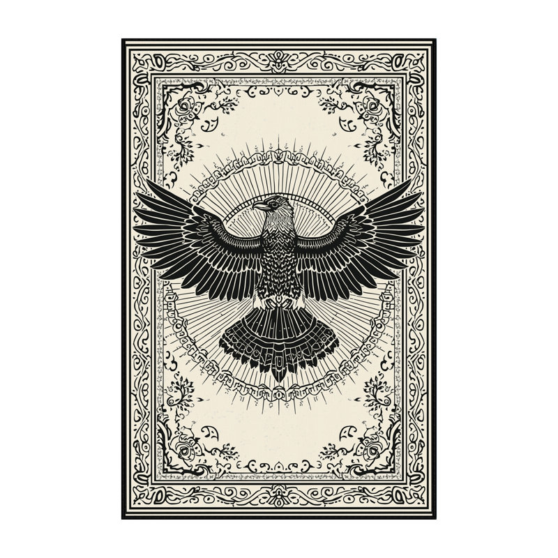 Tapis oriental beige lavable à la machine Oryn Harpy, 5 X 8