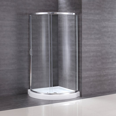 Ensemble de douche ronde réversible avec cadre Breeze l 40,08 po x P 40,08 po x H 76,97 po Breeze