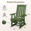 32 po Chaise de patio en bois massif avec porte-gobelet-374756185