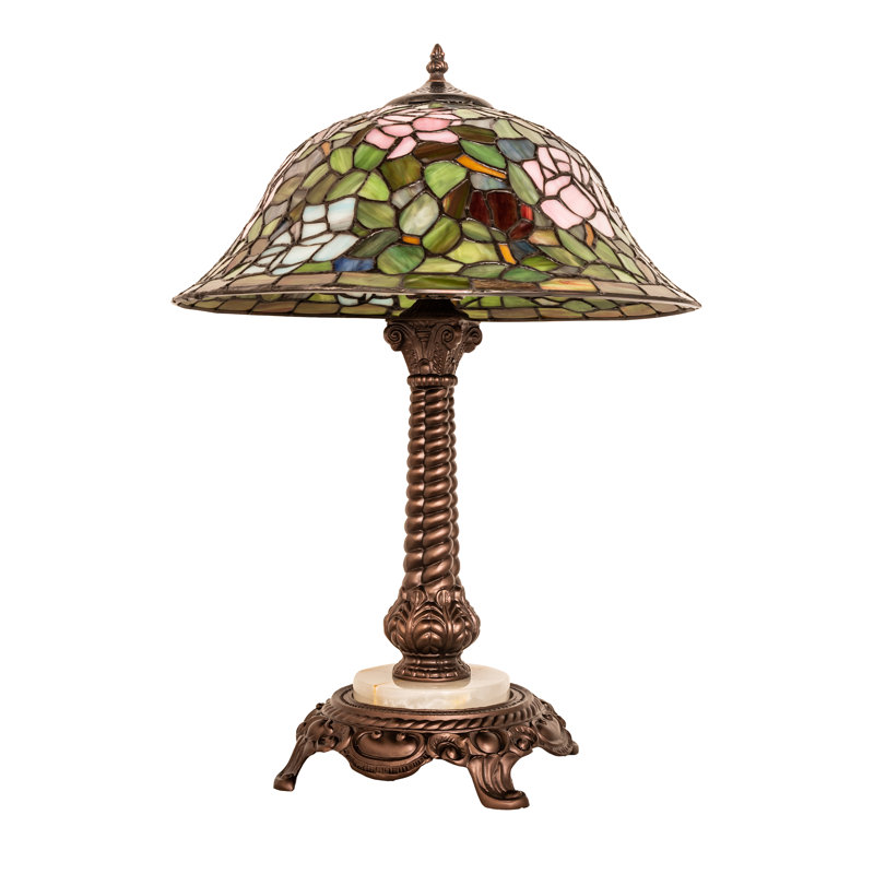23" High Tiffany Rosebush Table Lamp