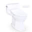 TOTO Ultramax Low Profile WASHLET+ S7A One-Piece Elongated 1.28 GPF Universal Height Toilet with CEFIONTECT, Cotton White - MW6184736CEFG#01