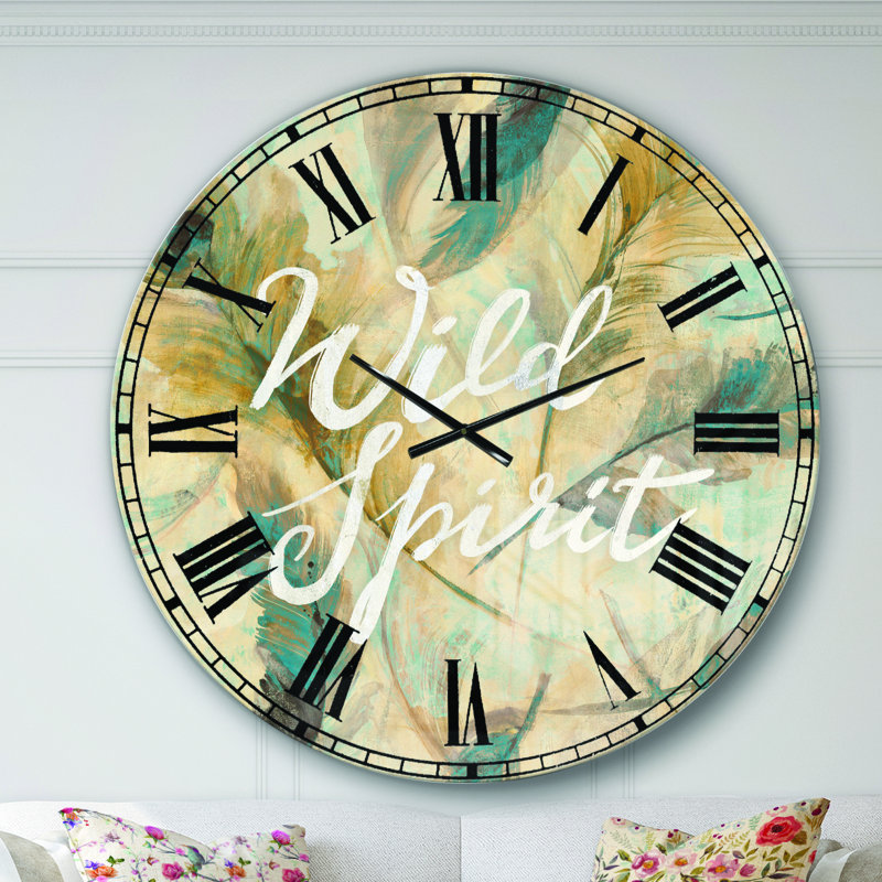 Horloge murale traditionnelle Wild Spirit, Surdimensionné