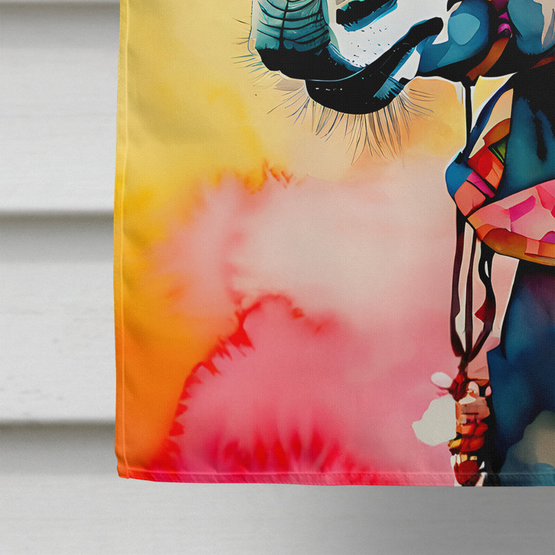 Drapeau de maison d'âne hippie
