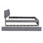 Lit plateforme tapissier grand avec lit gigogne simple TG-1936616071-1936616058