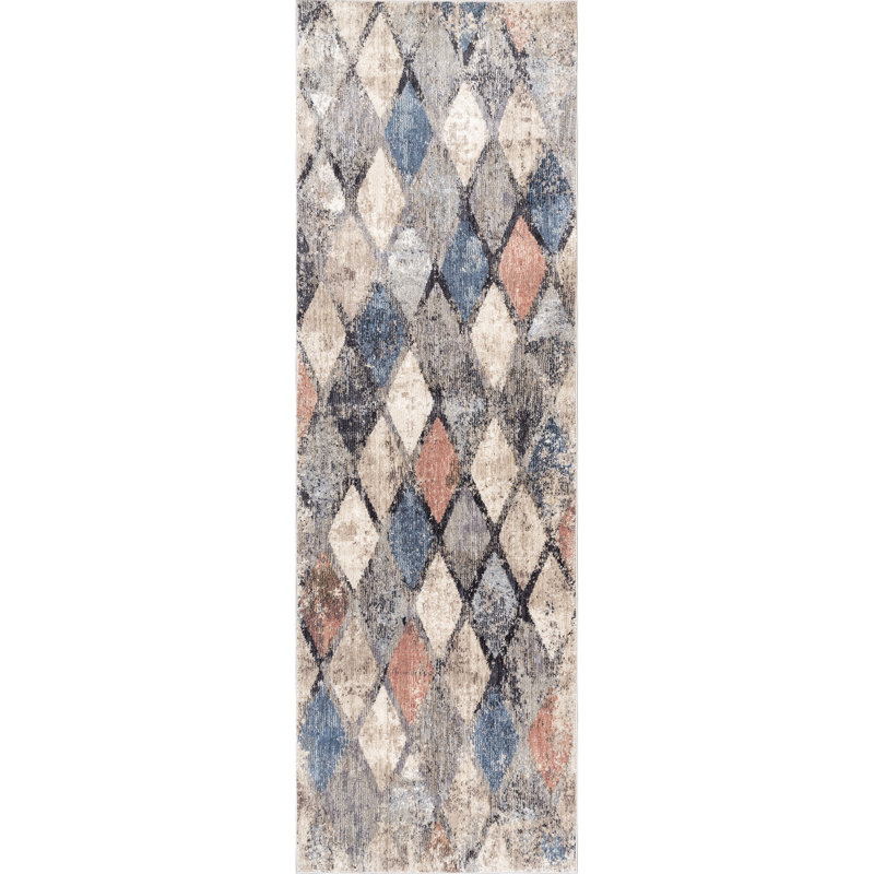 Geometric Rug, Runner 2'8" x 8'