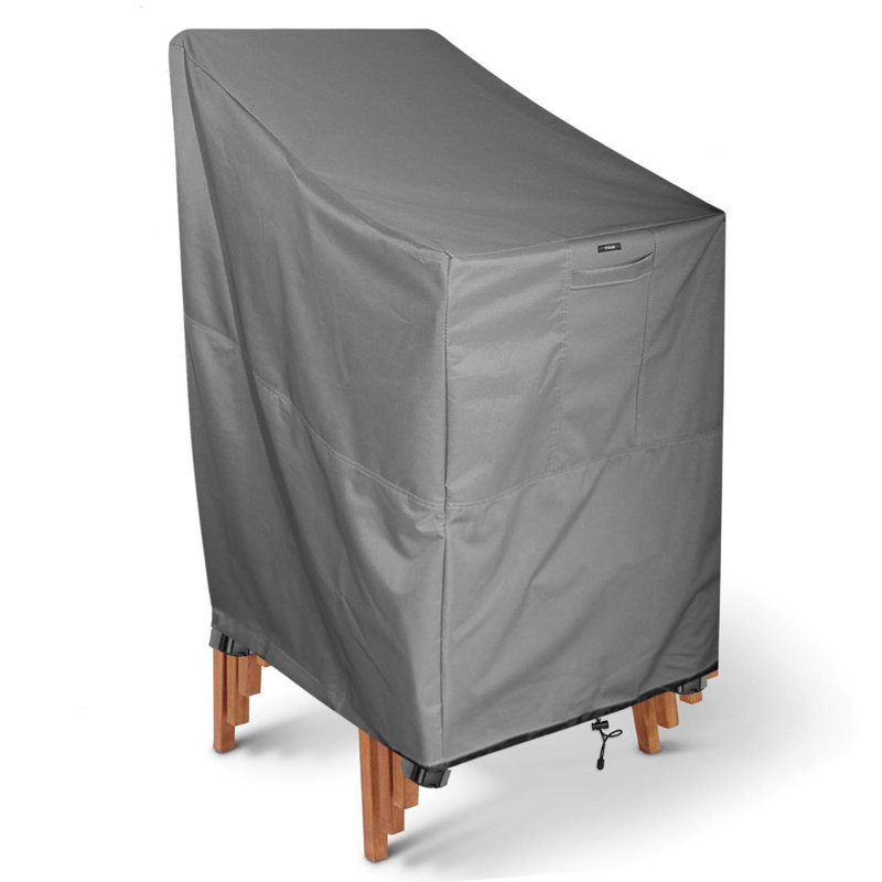 Gray Heavy Duty Weather Resistant Outdoor Patio Chair Cover