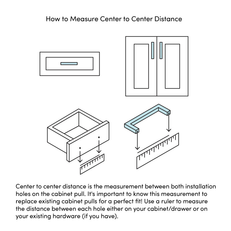 3 7/8" Center to Center Appliance pull, Brass